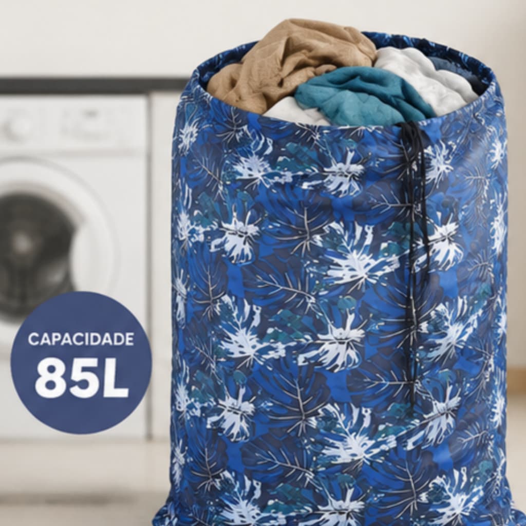 Saco Para Roupa Suja Organizador Multiuso Grande Cesto Roupas Brinquedos Com Alça