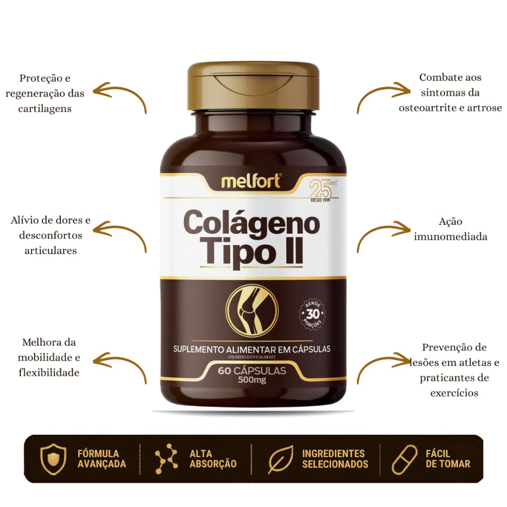 Colageno Tipo 2 Original Pura 500mg