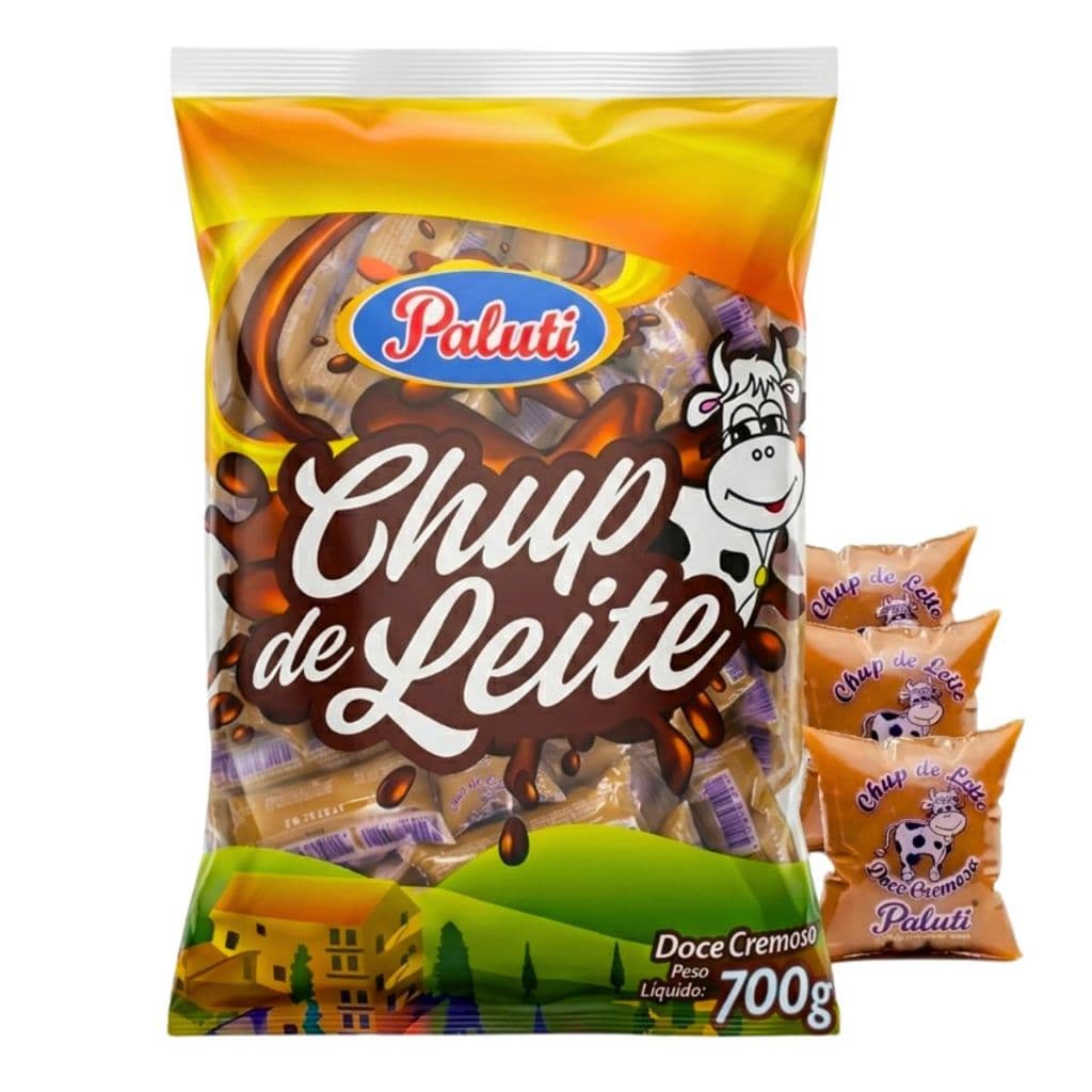 Chup Chup Doce De Leite C/50 Unidades 700g Paluti