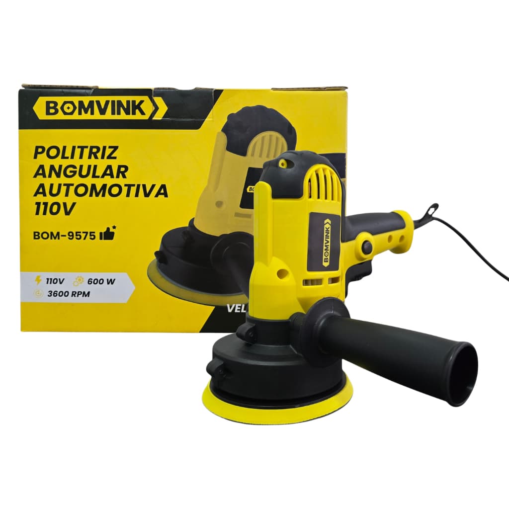 Politriz E Lixadeira Automotiva 110v 600w Velocidade Variável Profissional E Acessórios Completo