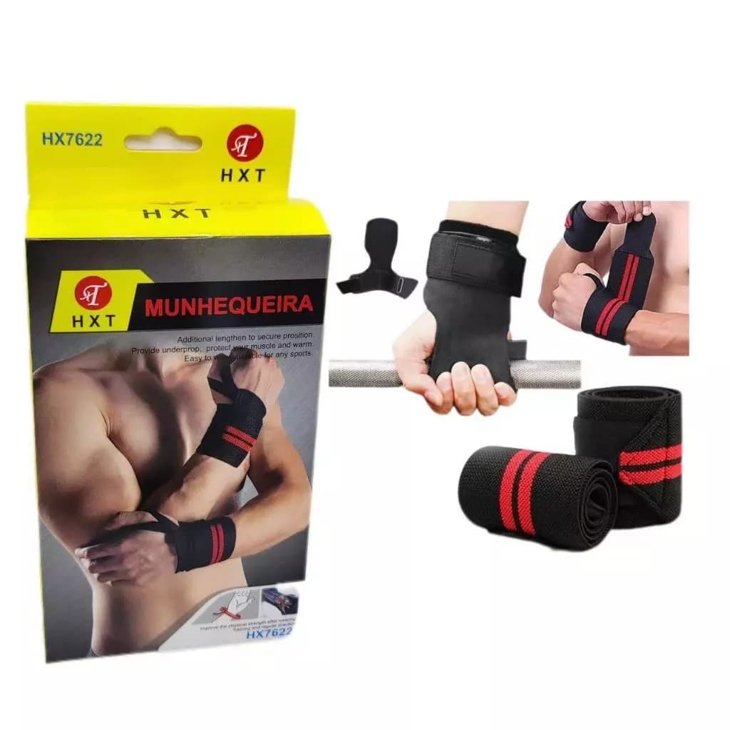 Munhequeira Protetora Ajustável Com Polegar Para Academia Crossfit Musculação 7622
