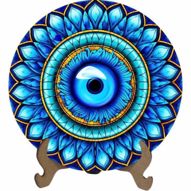 Mandala Mau-Olhado Olho Grego Mod1 Arte Decoração Espiritual