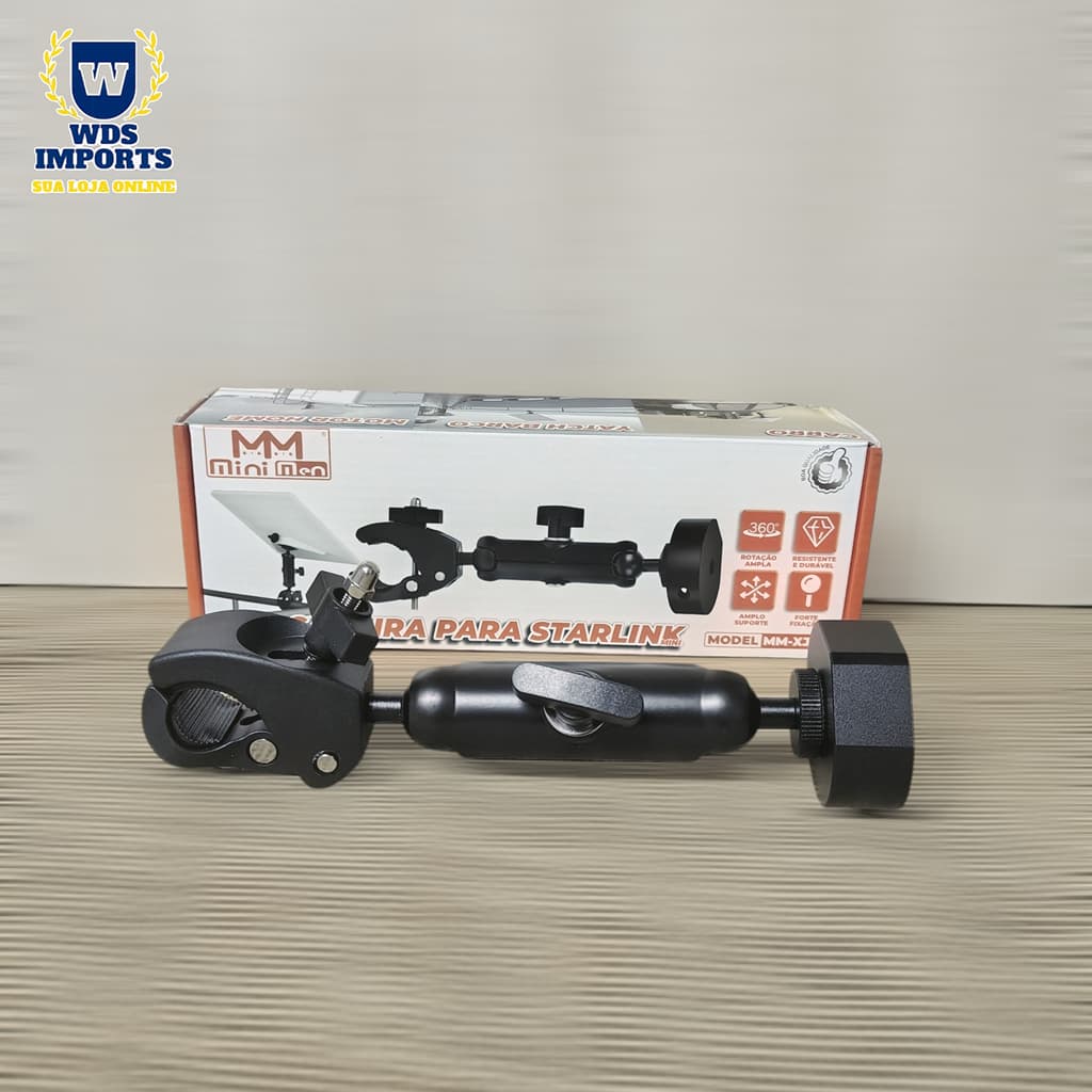 Suporte Starlink Mini Grampo Gen4 gen5 Ajustável Rotação 360°