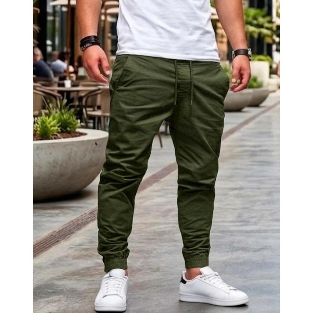 Calça Jogger Premium e Elegante Calça Adulto Com Elastano Que Estica