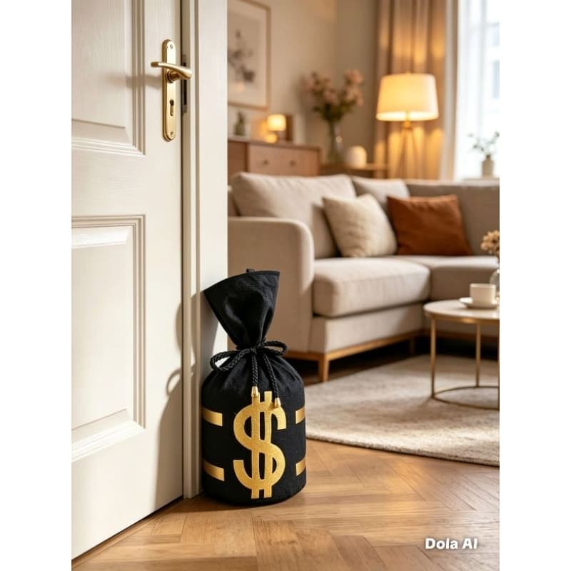 peso de porta, enfeite decoração ,luxo,suede