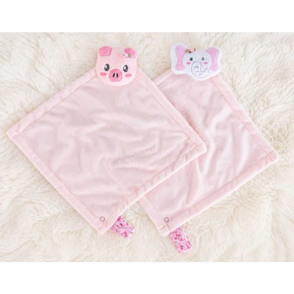 Naninha Para Bebê Com Porta Chupeta  Floral Rosa-ENVIO IMEDIATO