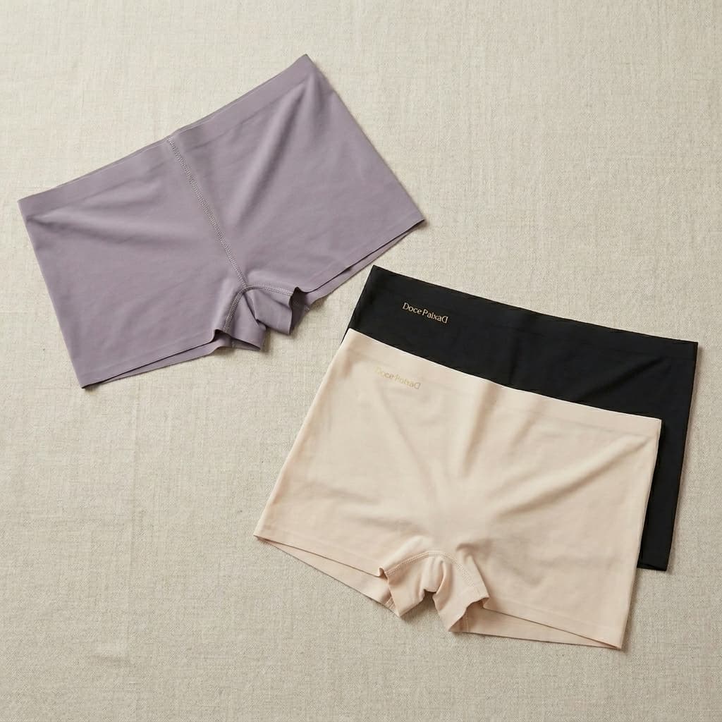 Kit 3 Calcinhas Femininas Sem Costura Boxer Shortinho Confortável