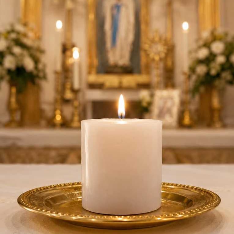 6 Velas Toquinho 5cmx57mm Vela Religiosa Vela Decoração Velas Faria