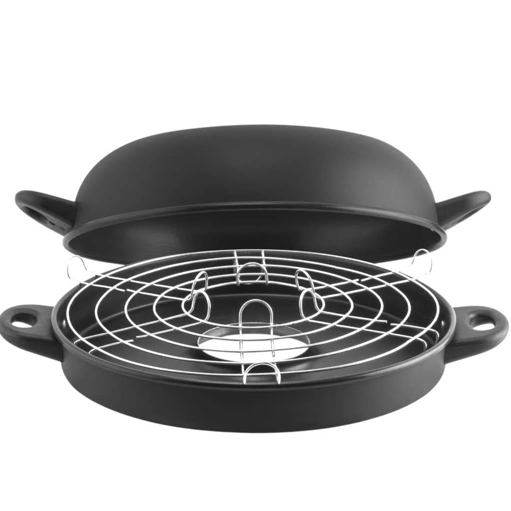 Churrasqueira De Fogão Grill Antiaderente / Alumínio Com Grelha 30 Cm Reforçada