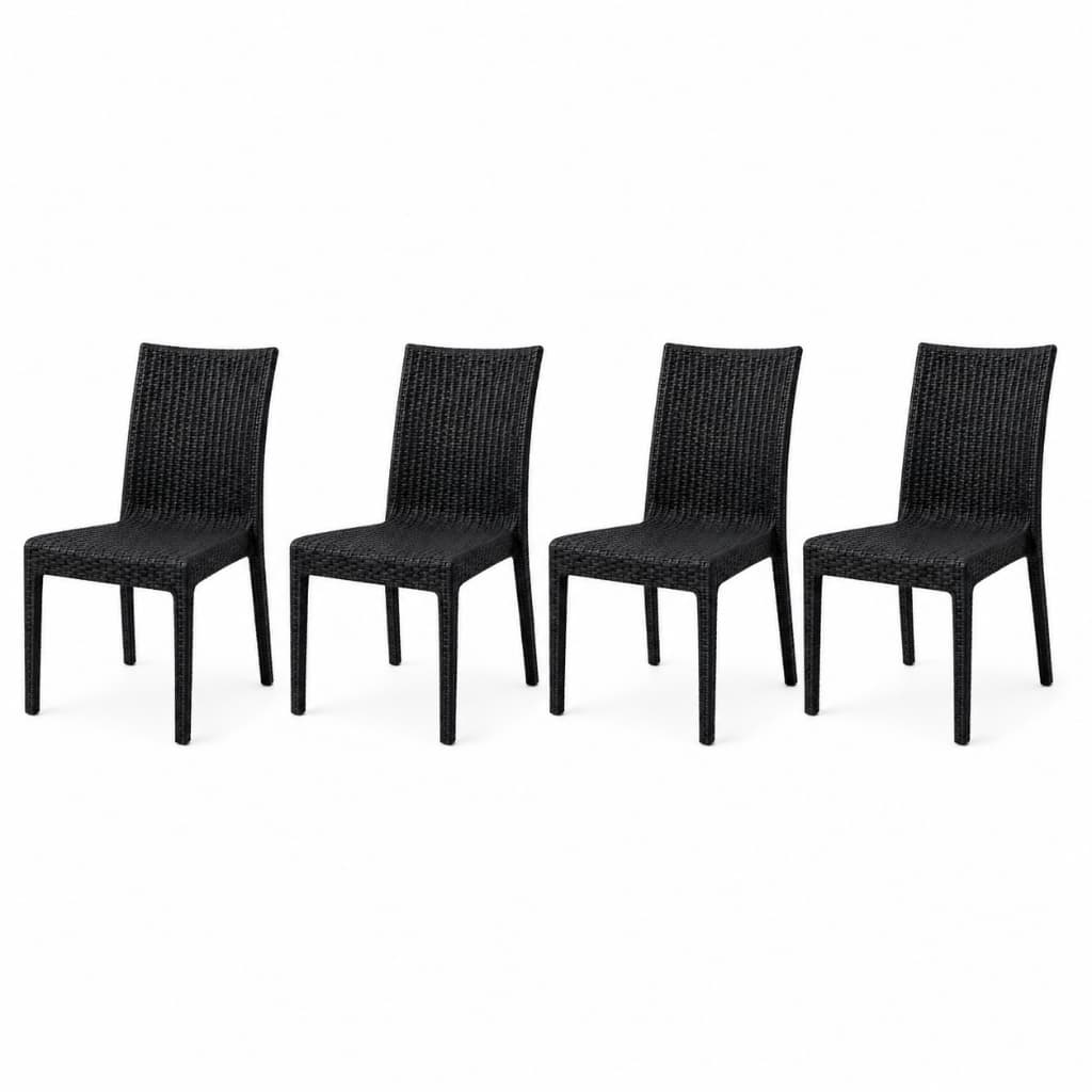 Kit Cadeira Fibra Sintética Área Gourmet Piscina Jardim Varanda Moderna Reforçada Premium