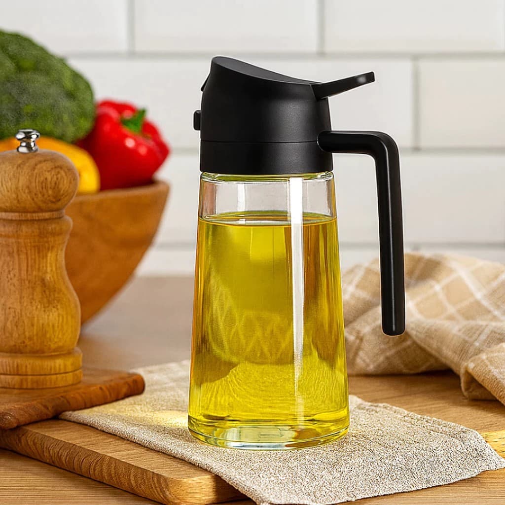 Borrifador Dosador Vidro Galheteiro Azeite Vinagre 470ml Spray Cozinha Sortido