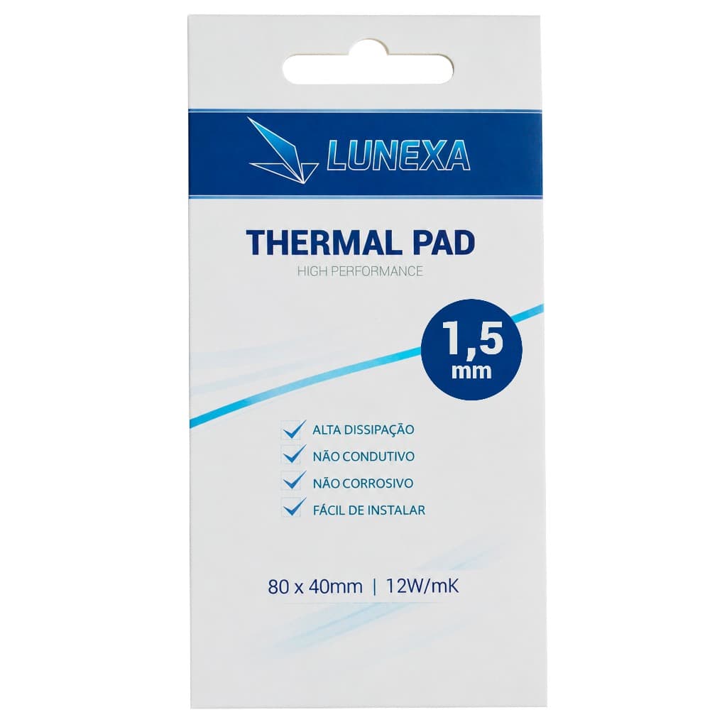 Thermal Pad Lunexa 12w/mk 80 X 40 X 1,5mm Alta Performance