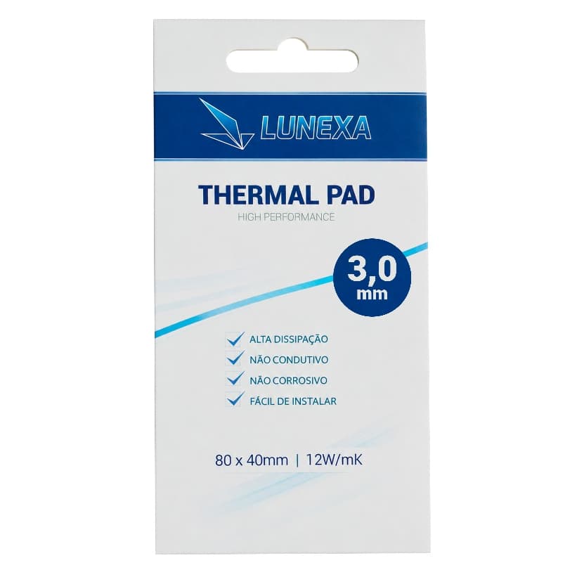 Thermal Pad Lunexa 12w/mk 80 X 40 X 3mm Alta Performance