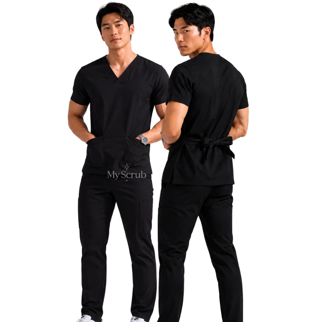 Pijama Cirúrgico Masculino Feminino Vet Medico Dentista Enfermagem Conjunto Scrub Oxford -TOKIO