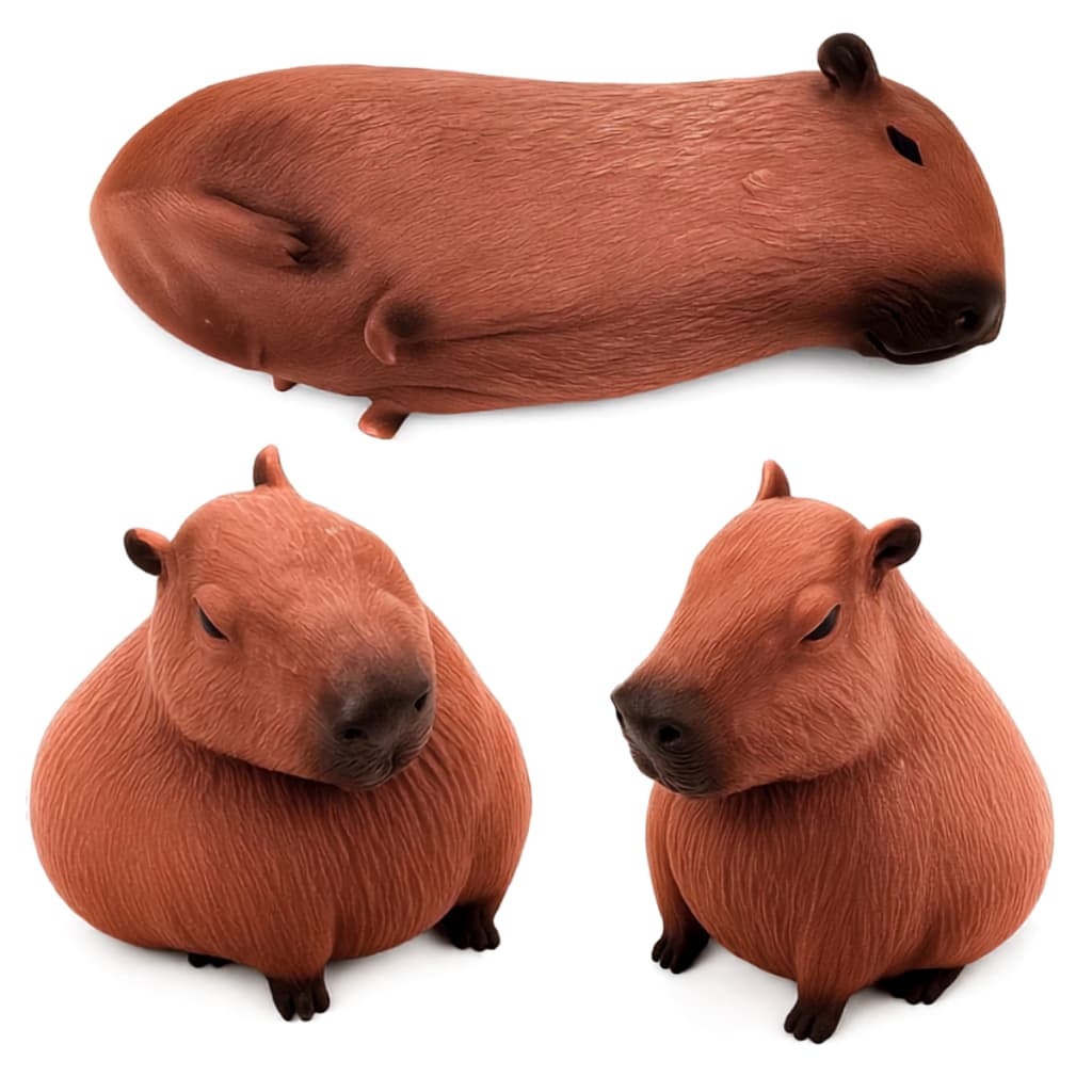 Capivara Squishy Estica Divertida Brinquedo Macio Esmagar Anti-Stress Flexível Fidget Toy Sensorial