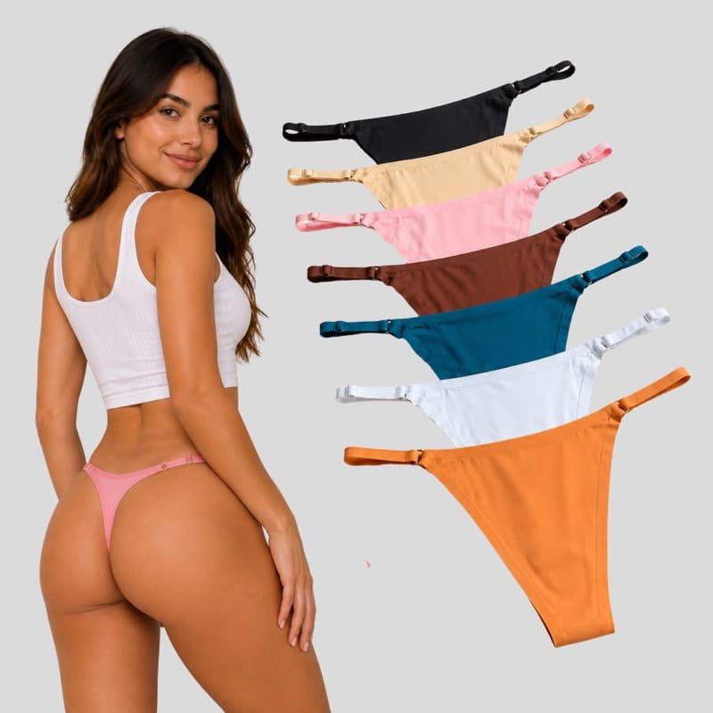 KIT 5 calcinha importada sem costura com regulagem fio não marca confortavel