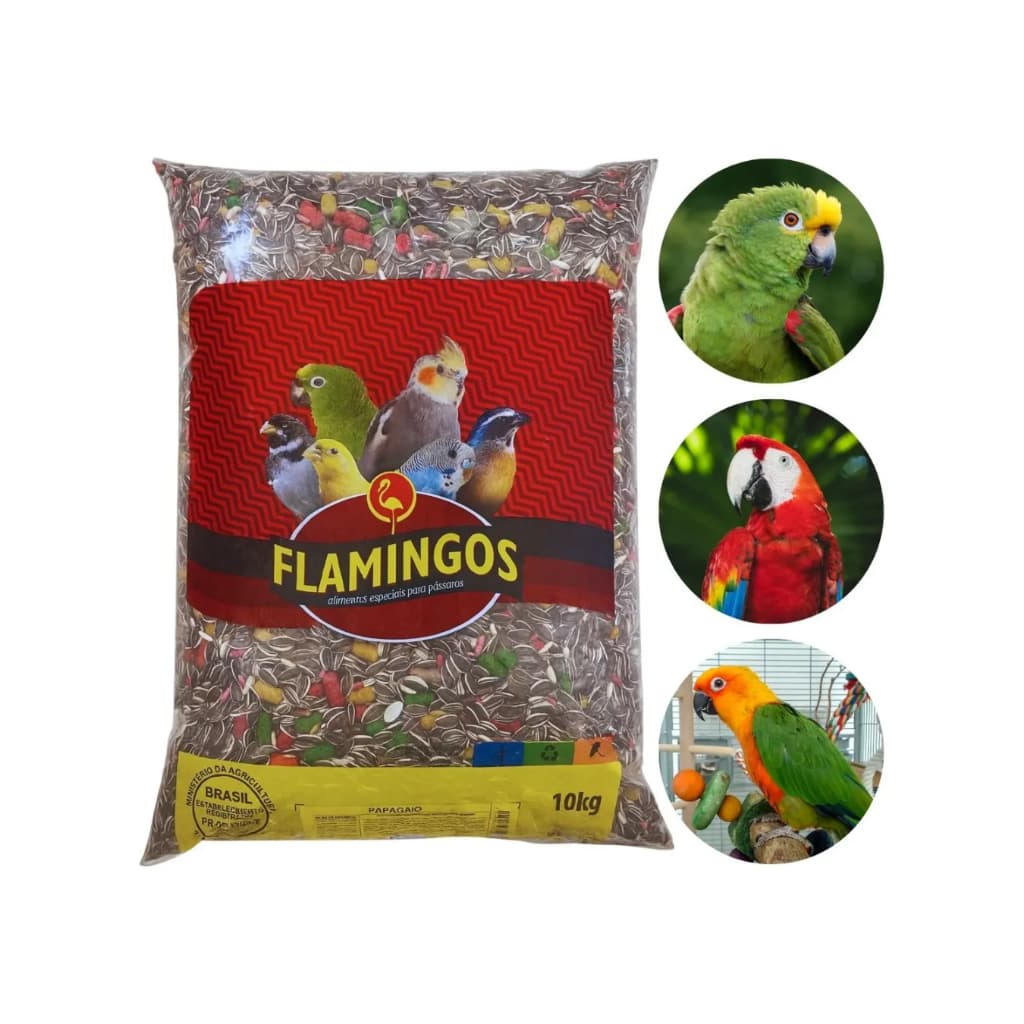 Sementes Mistura para Papagaio Flamingos 10kg