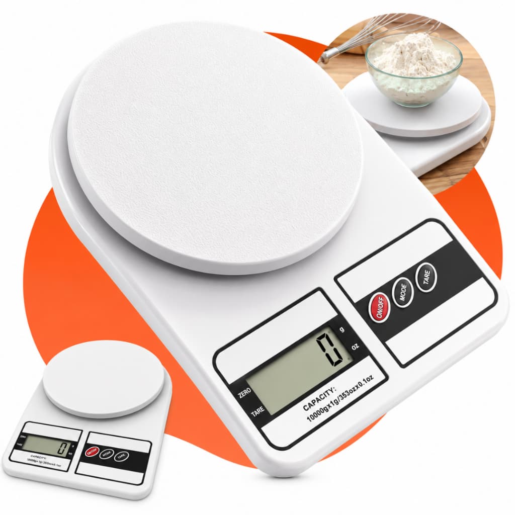 Balança Digital Alta Precisão até 10kg Cozinha Dieta Alimentos Super Precisa Nutrição Confeitaria Verittas
