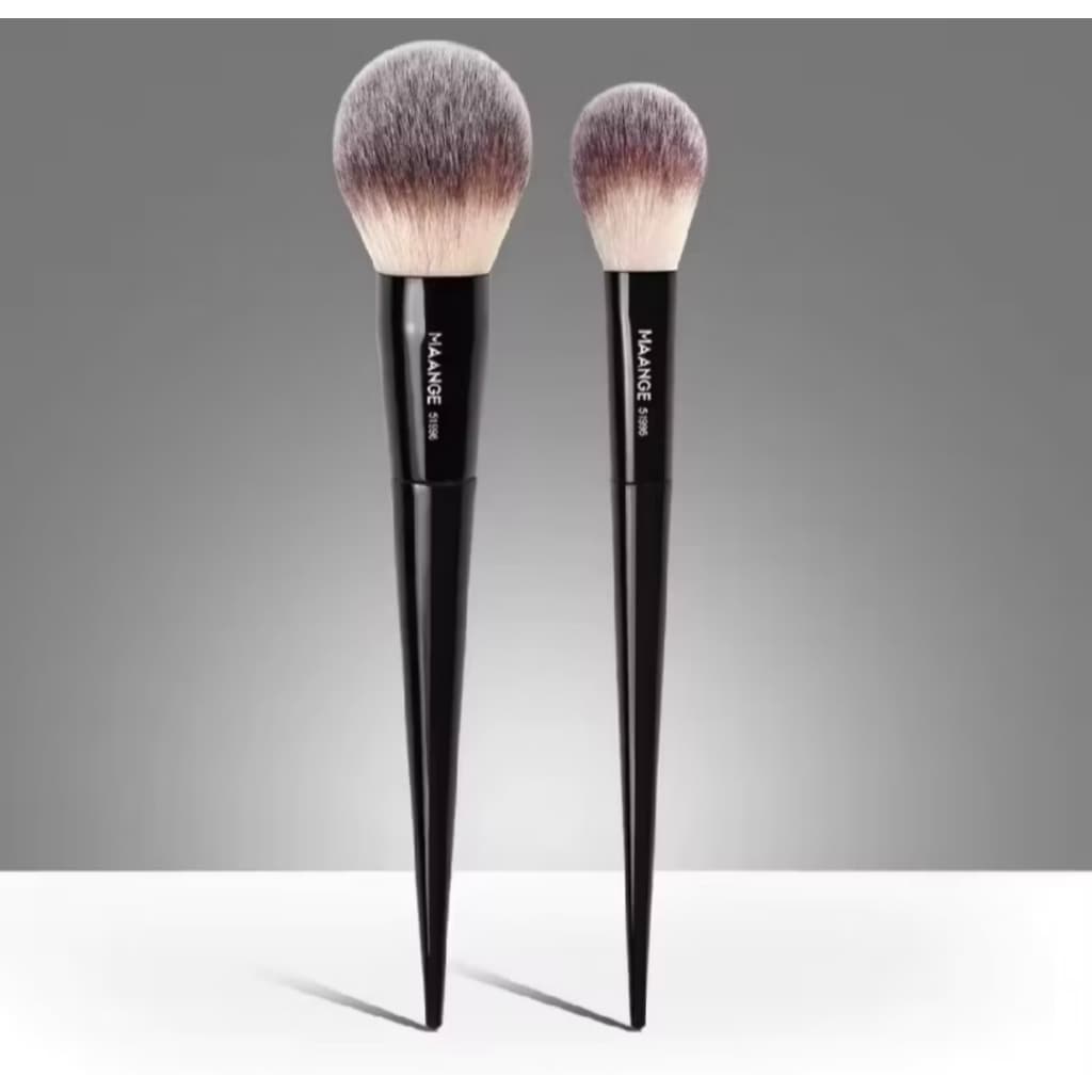 Kit 2 Pincéis Maange Profissional Pó Blush Contorno Maquiagem Macio