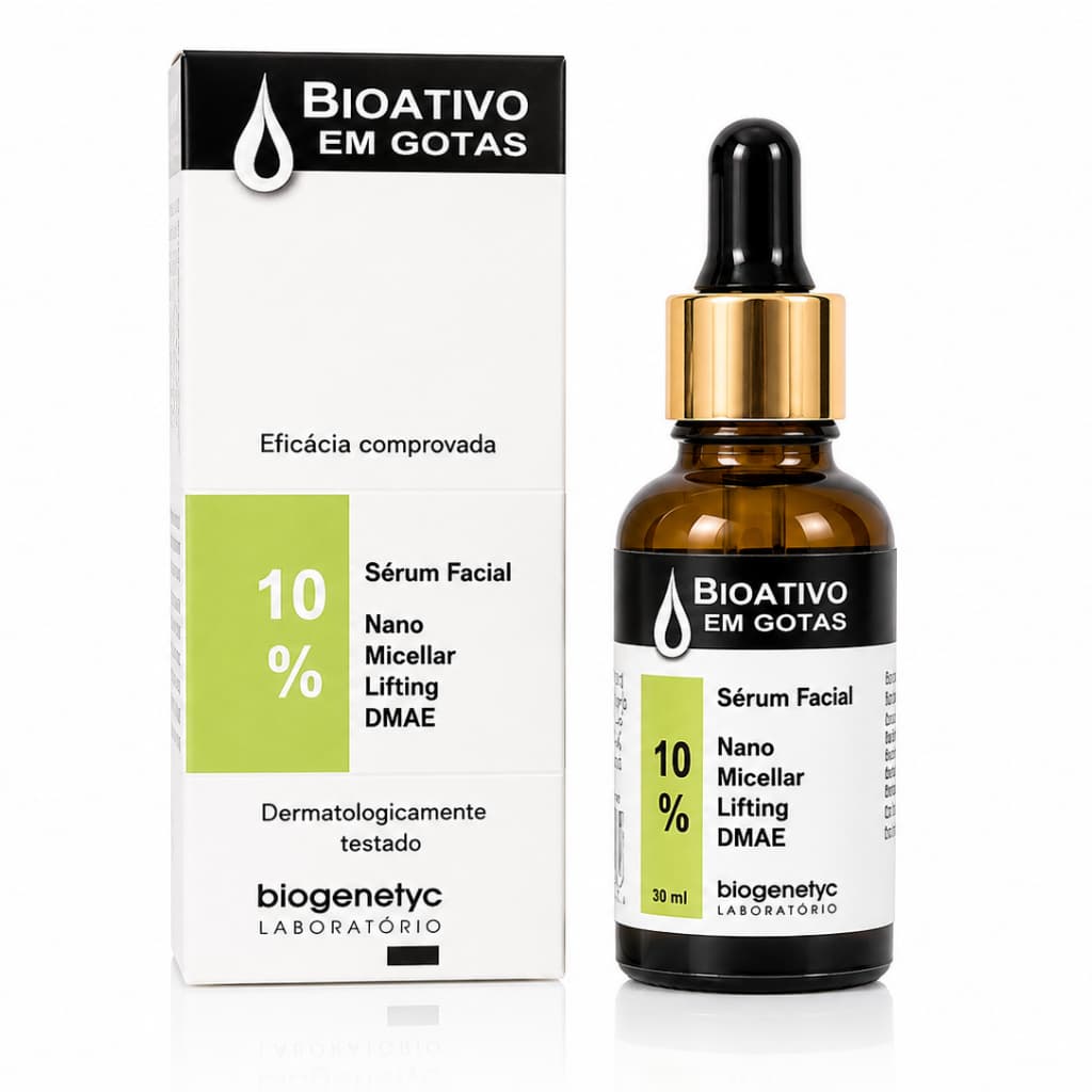Sérum Facial DMAE 10% Lifting Firmador Antiidade Nano Micellar 30ml