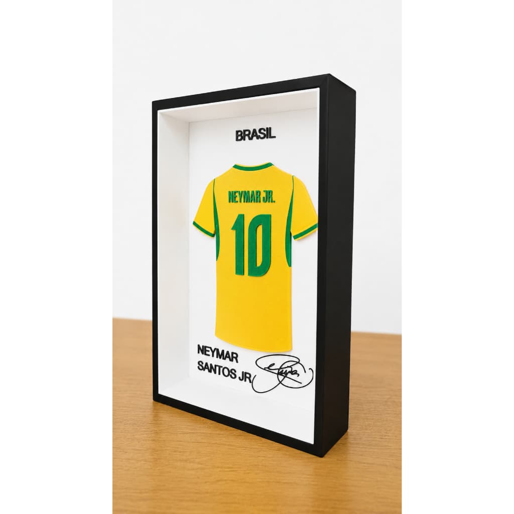 Quadro Decorativo Neymar Jr. – Impressão 3D em Alto Relevo ⚽🇧🇷