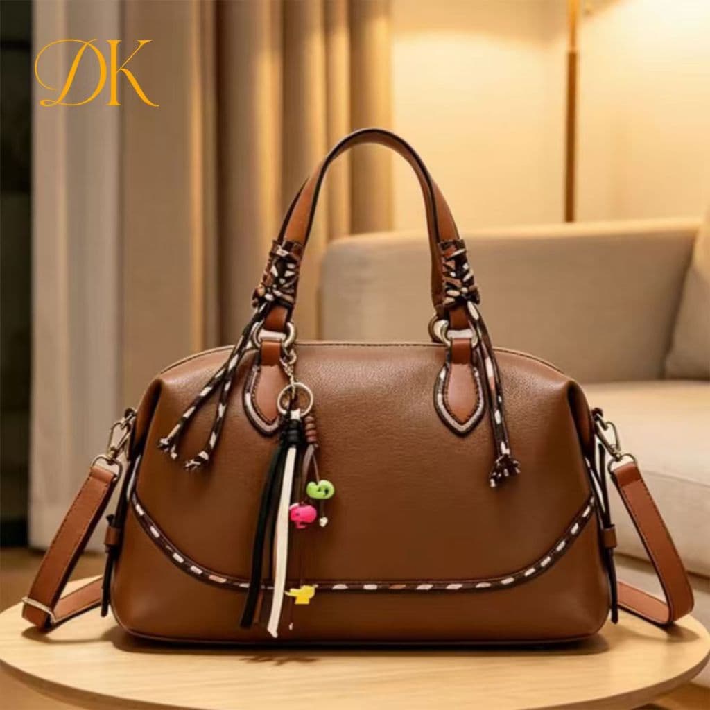 Bolsa Casual Feminina, Estilo Boston e Bandolera, Grande com Múltiplos Bolsos, para Dia a Dia JG008 DUKE