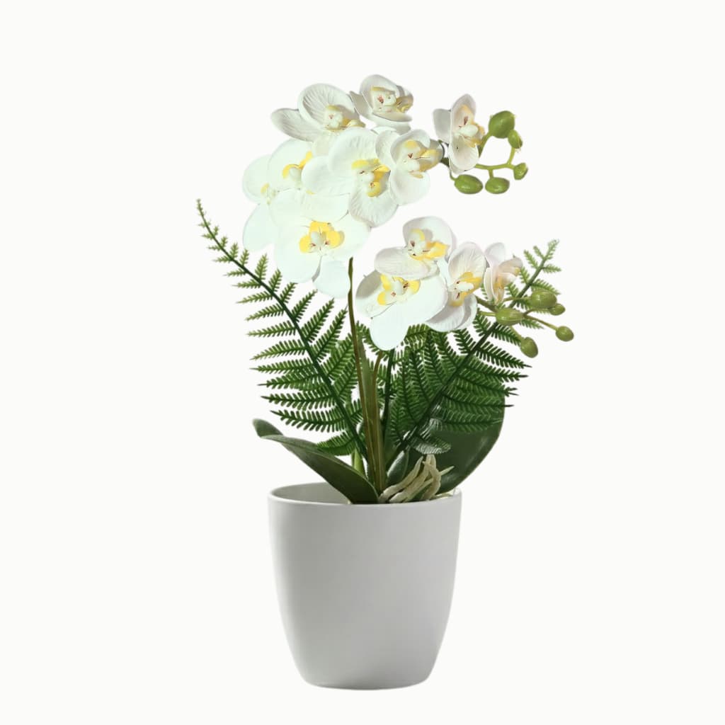 Arranjo De Orquídea Artificial Toque Natural Luxo