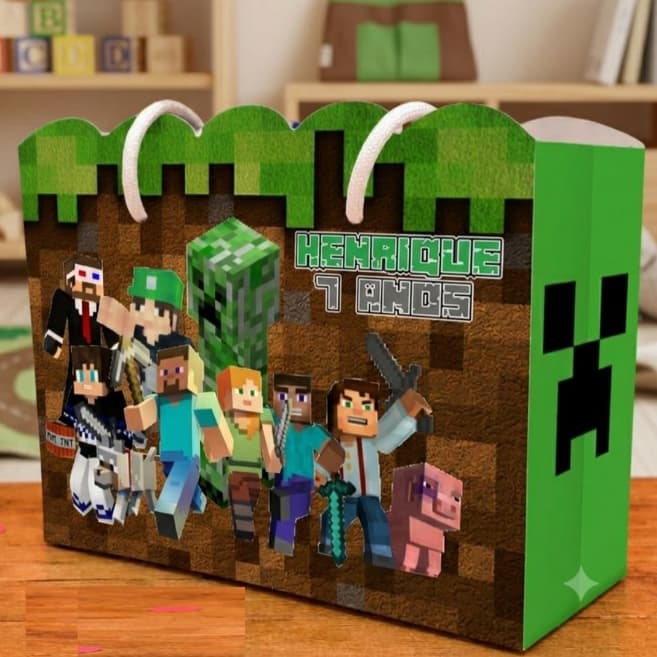 Sacolinha Personalizada Manicraft/Sacola Surpresa Motada do Manicraft jogo