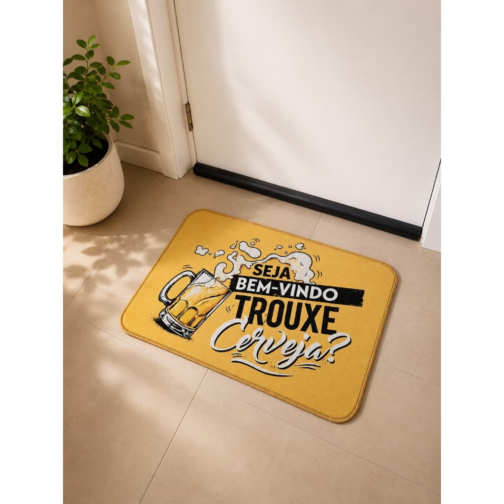 Tapete de Entrada Porta Estampas Divertidas Antiderrapante