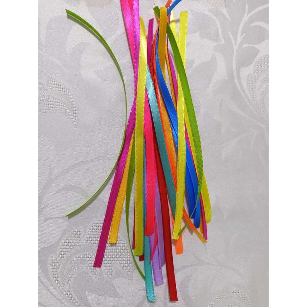 Fitinhas de Cetim Festa Junina 40 Unidades 20cm Coloridas Laços, Vestido e Chapéu