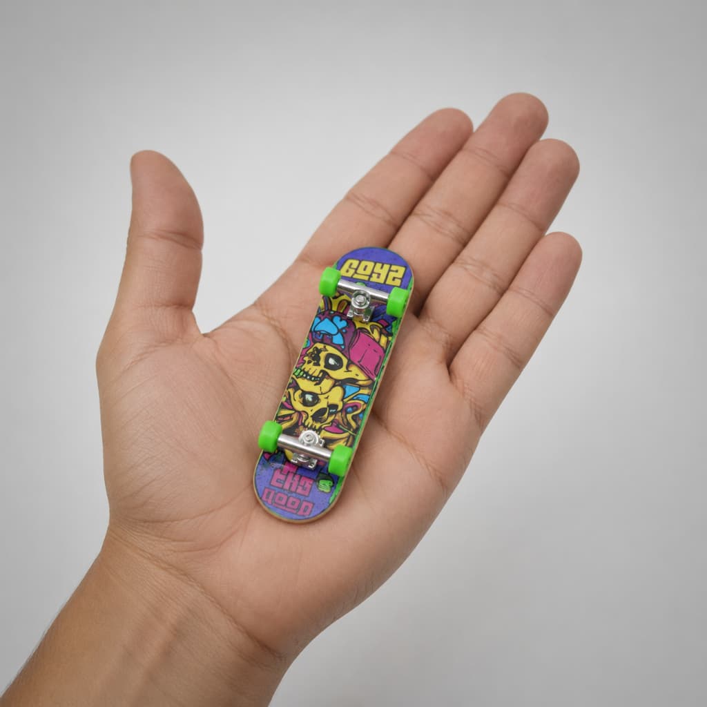 Miniatura Skate De Dedo Com Lixa Fingerboard