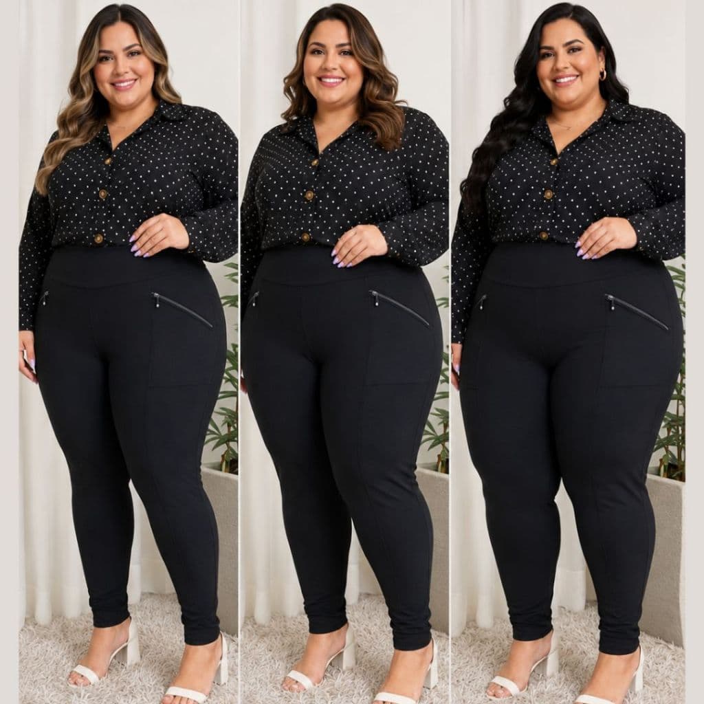 Calça Montaria Plus Size Feminina Cintura Alta Gorgurão com Zíper G1 G2 G3
