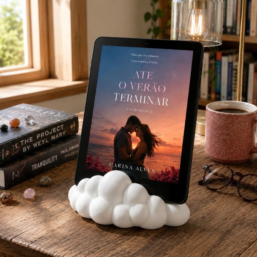 Suporte para Kindle Nuvem - Apoio de Leitura de Mesa Fofo Compatível Paperwhite Oasis