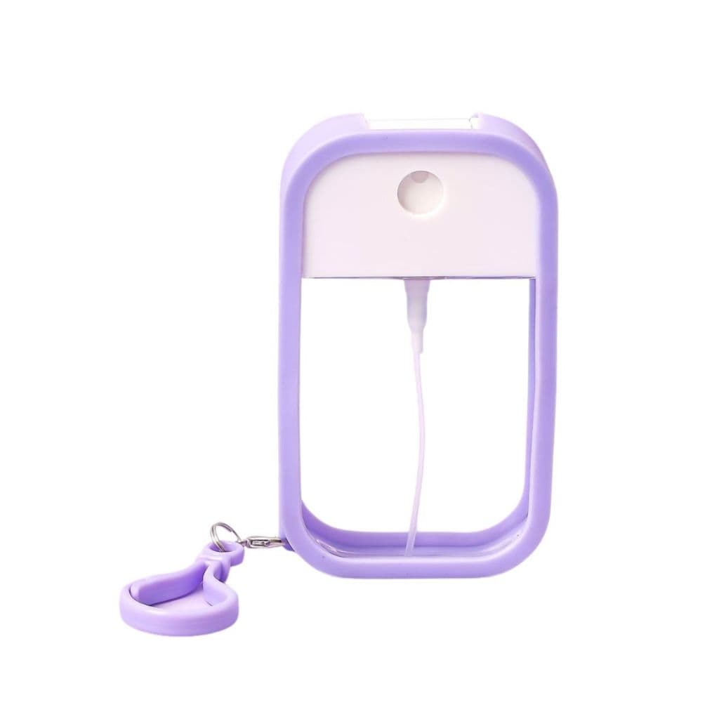 Frasco Spray Portátil Recarregável Névoa Pulverizador Capa de Silicone - Roxo - 50ml