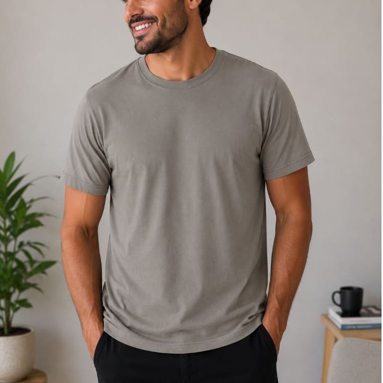 CAMISETA MASCULINA BÁSICA 100% ALGODÃO