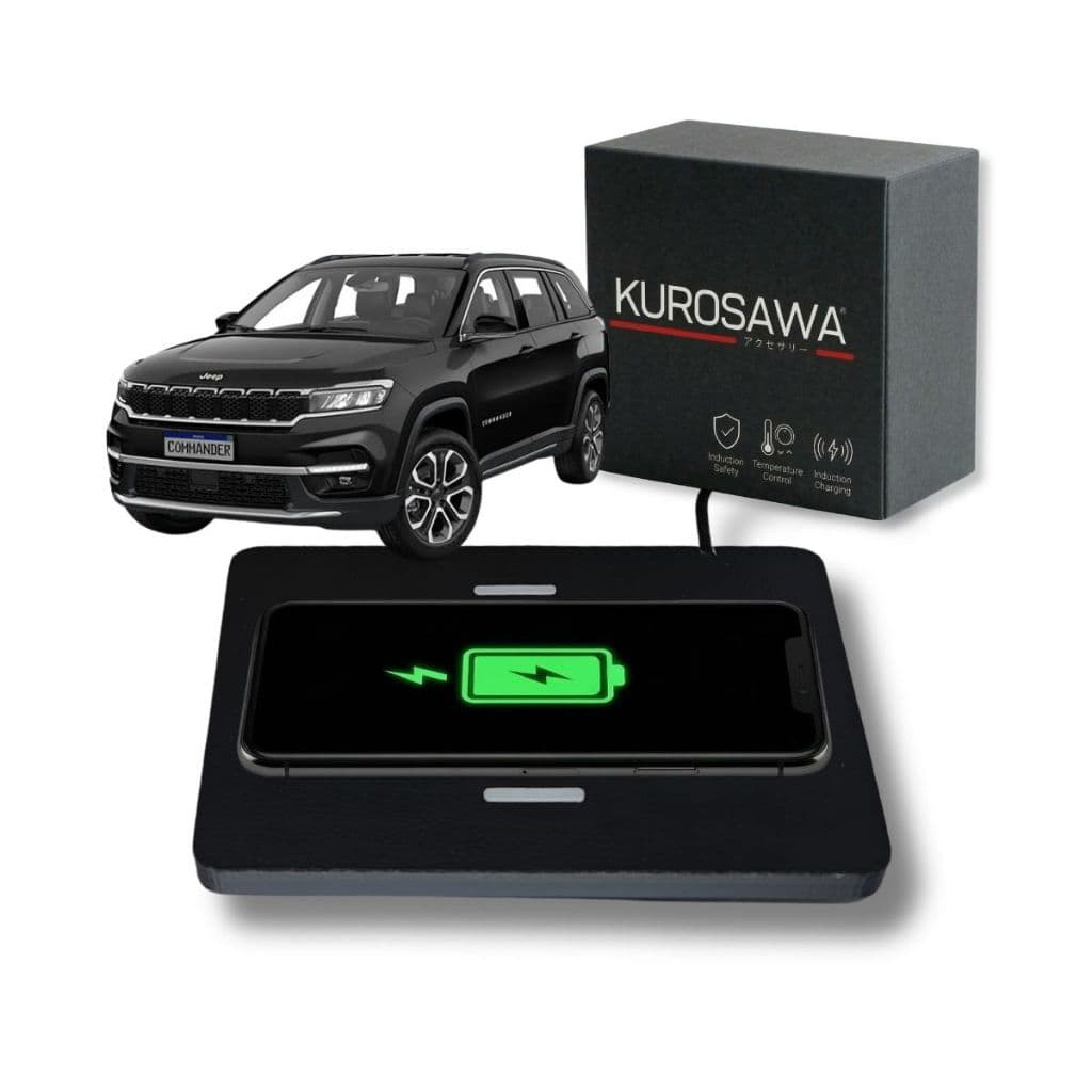 Carregador Por Indução JEEP COMMANDER 17.2w Kurosawa Sem Fio Wireless