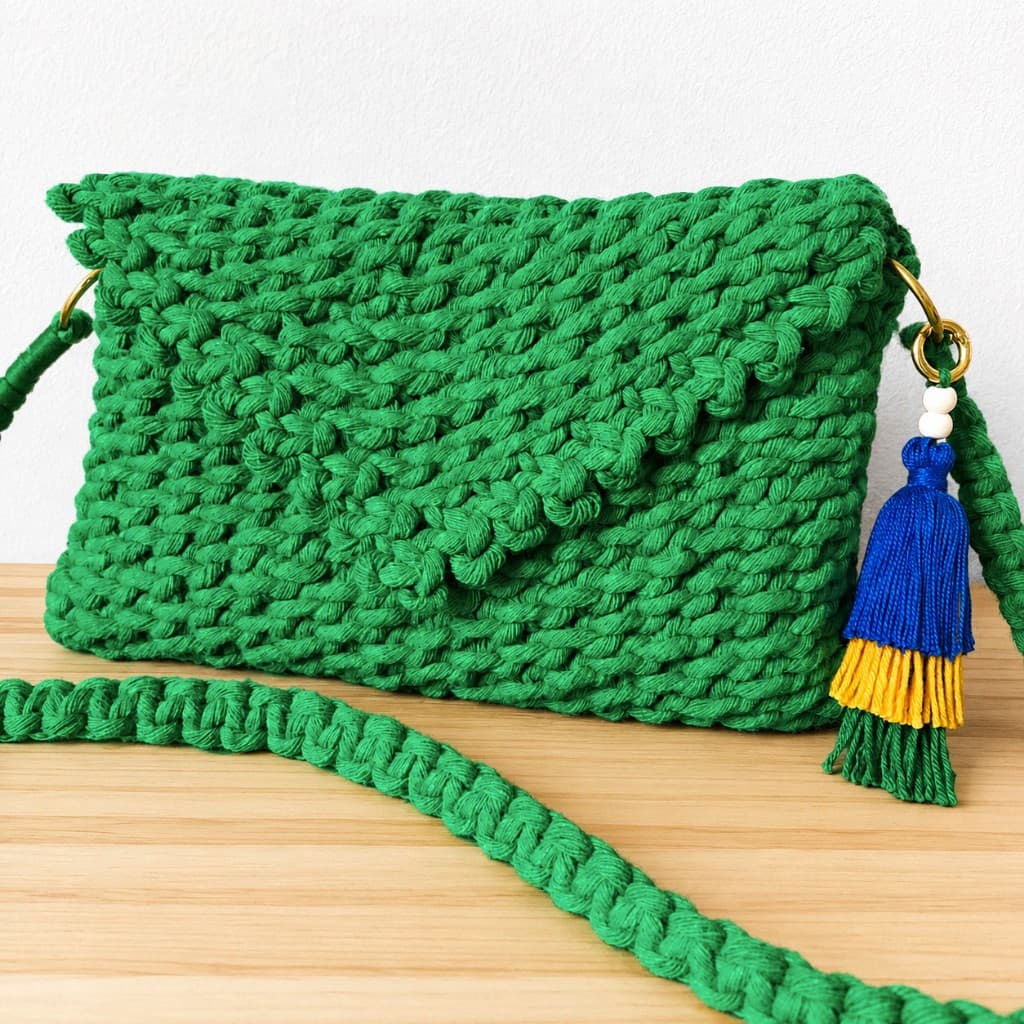 Brasil Copa do mundo macramê bolsa carteira alça tiracolo balada bolsa artesanal bolsa verde bolsa azul💙💛💚