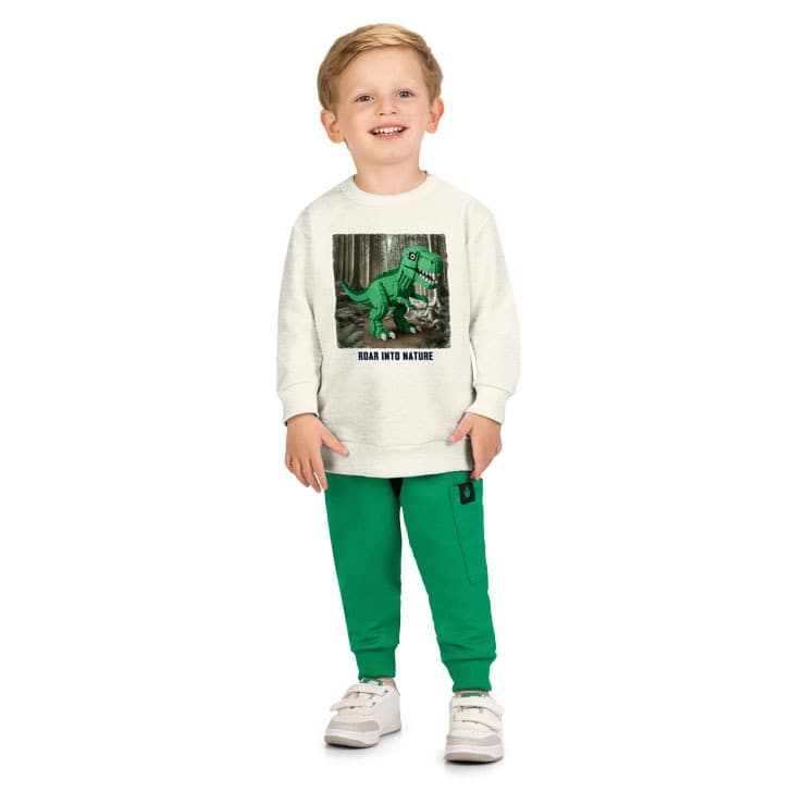 CONJUNTO INFANTIL KYLY MENINO – BLUSA E CALÇA CARGO EM ALGODÃO