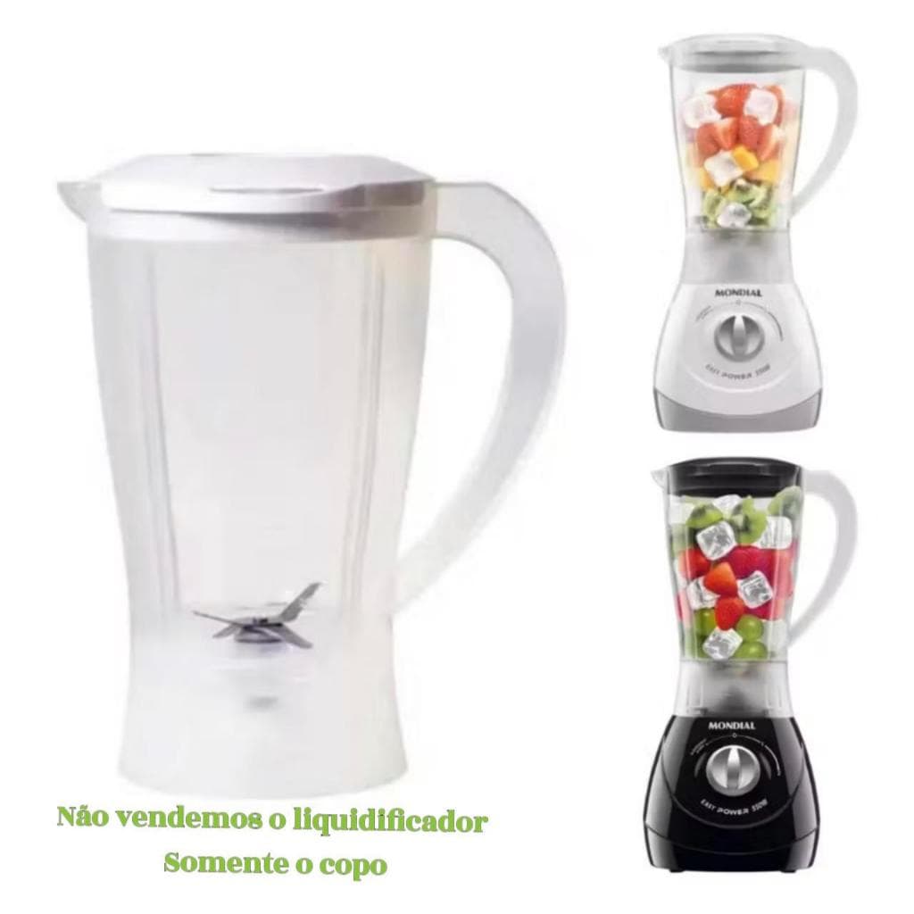 Copo  do Liquidificador  Mondial tampa branca original /Dinâmico/Power/ Ultra Mix/Power2i