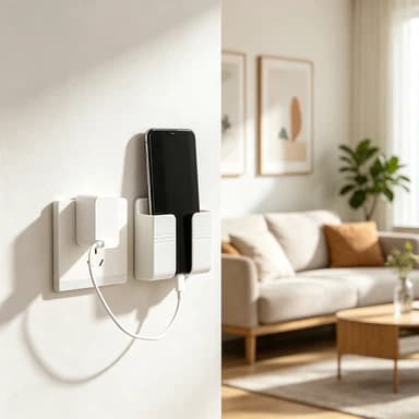 1/2/5 PCS Suportes Práticos De Controle Remoto, Suportes De Parede Para Controle Plástico De Telefones Celulares