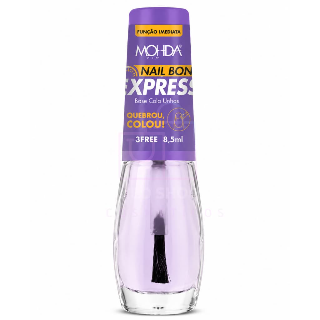 Base Cola Unha - NAIL BOND EXPRESS Mohda - Cola Unha quebrada, Fixação imediata
