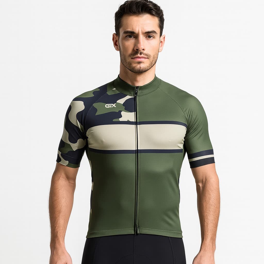 Camiseta De Ciclismo Gtx Camuflada Mtb Speed