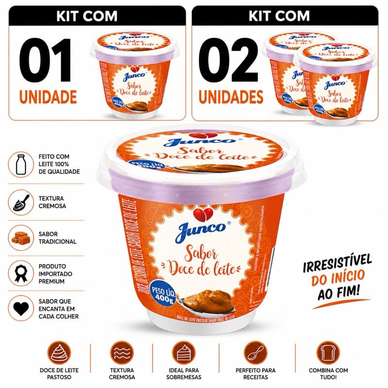 Doce de leite Junco Tradidional 400g Envio Super Rápido
