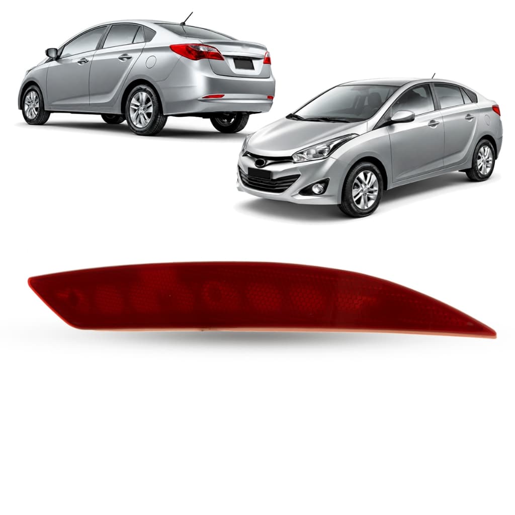 Refletor Olho de Gato Parachoque Hyundai HB20 Sedan 2012 a 2015