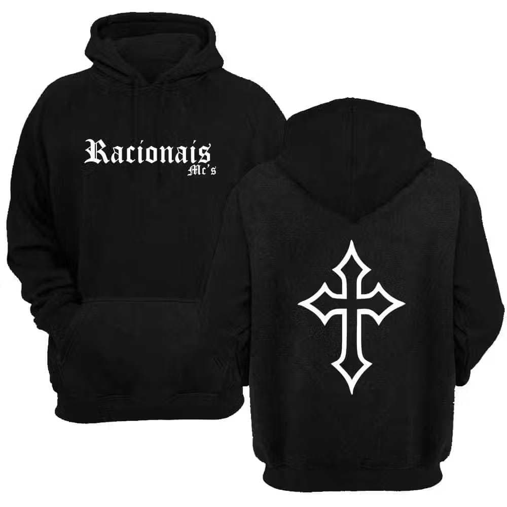 Blusa de Moletom Canguru Racionais Mc Estampa Premium Envio Imediato
