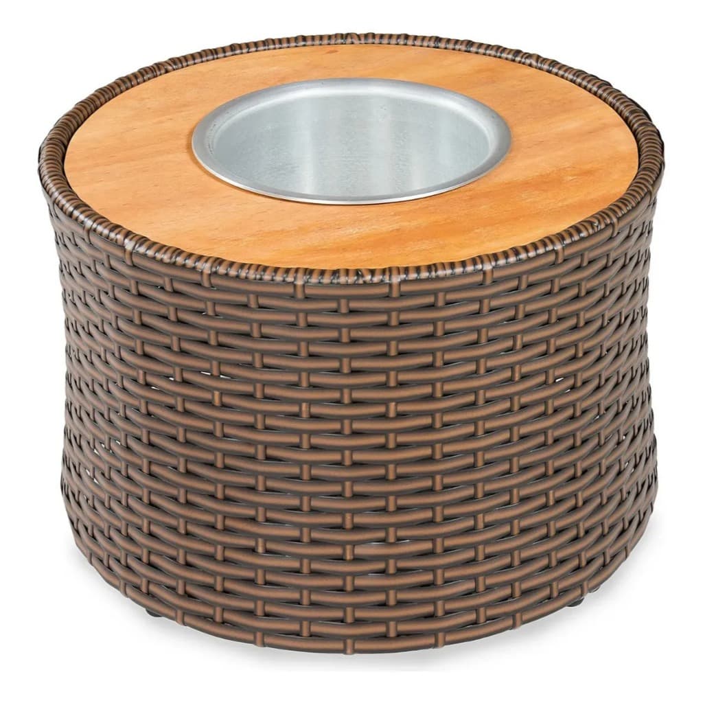 Champanheira Milano Mesa Para Bebidas Coller Junco Sintético Balde Gelo Área Gourmet Piscina Varanda