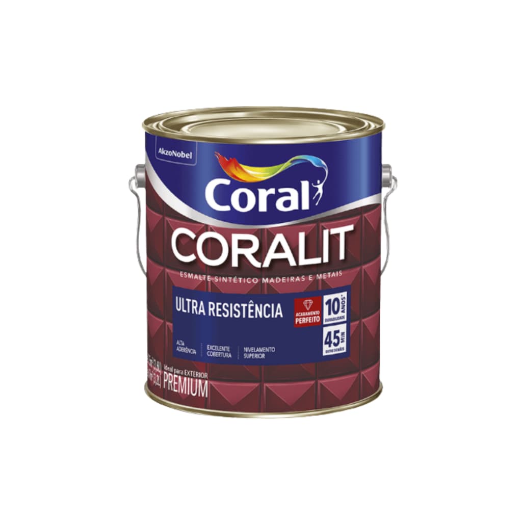 Coral Esmalte Alto Brilho 3.6l Cores Coralit Ultraresistente