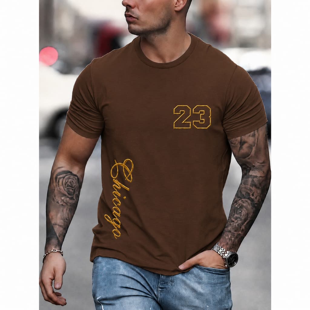 Camiseta Masculina de Manga Curta 100% algodao  Estampada em dtf camisa estilosa