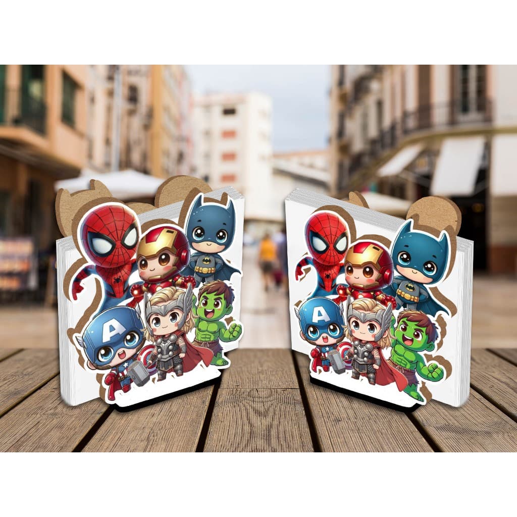 Kit 05 Centro de Mesa Porta Guardanapo Vingadores Baby