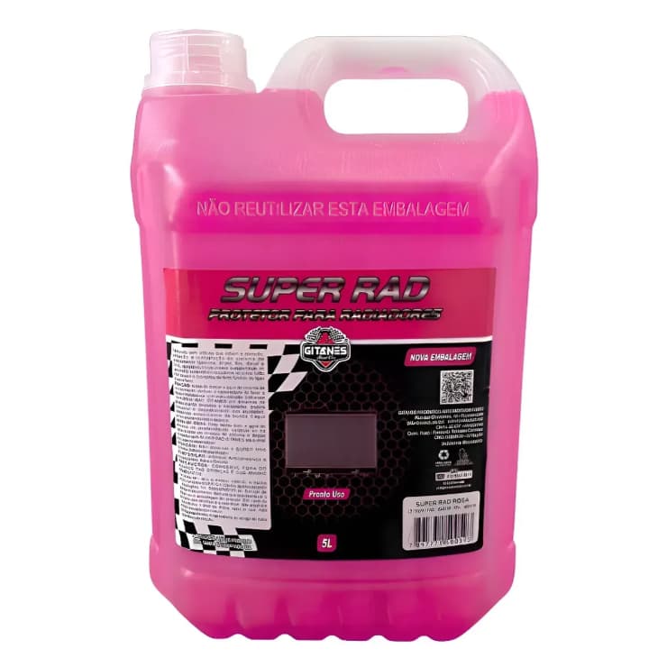 Aditivo Gitanes Super Rad 5l Cada Para Radiadores Rosa